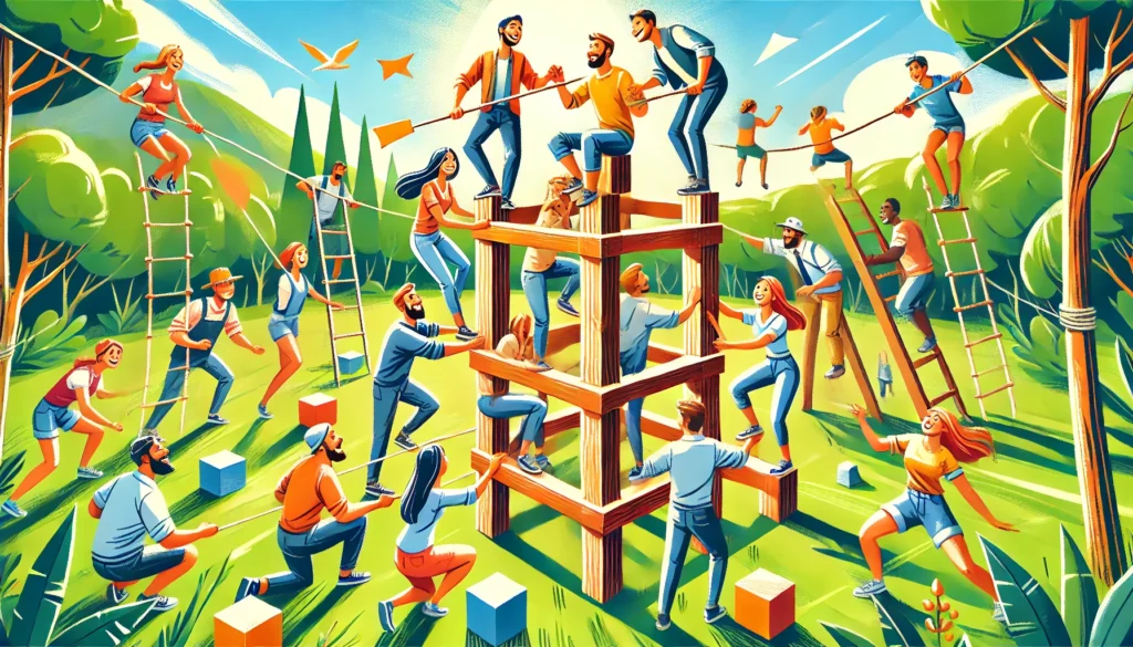 Team building games to improve communication and camaraderie