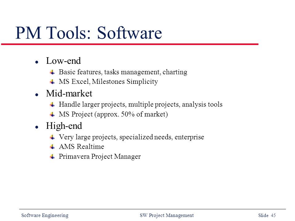 what is low end project management tools 1737234327