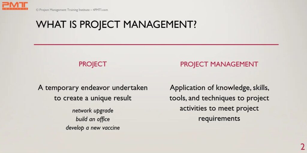 what is project management pmi definition 1737232826